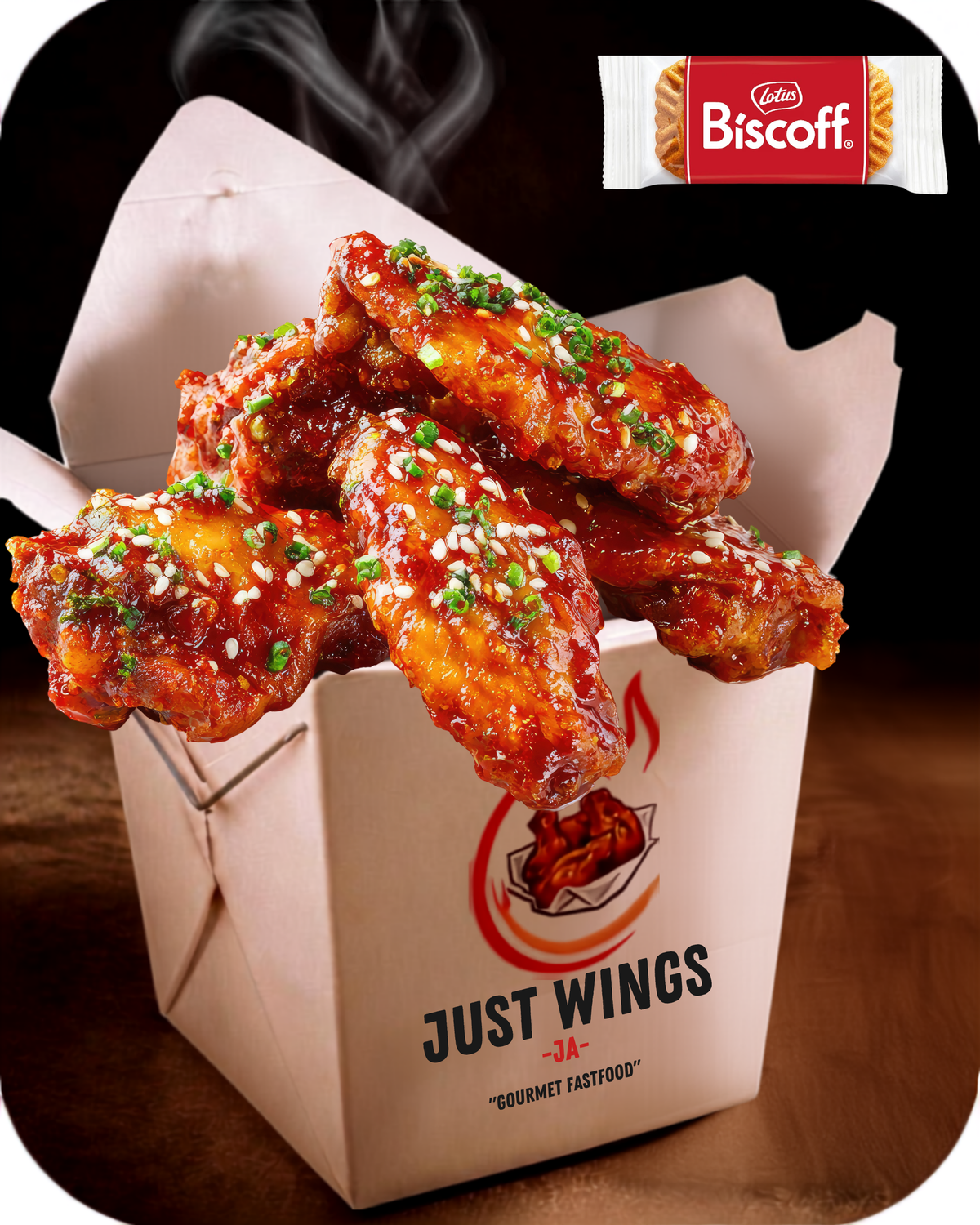 6 Piece Wings Only (Choose Your Sauce)- Free Biscoff Cookie